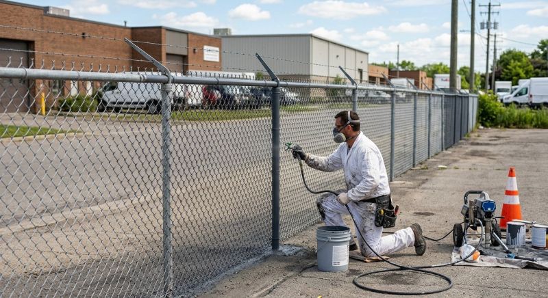 Fence Wire Painting Service